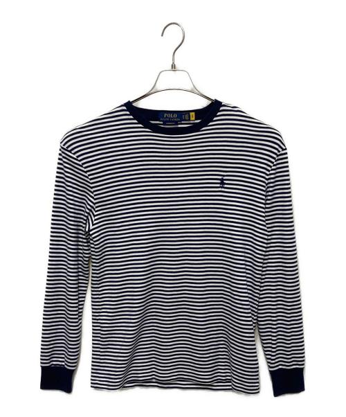 POLO RALPH LAUREN（ポロ・ラルフローレン）POLO RALPH LAUREN (ポロ・ラルフローレン) ボーダーカットソー ホワイト×ネイビー サイズ:XSの古着・服飾アイテム