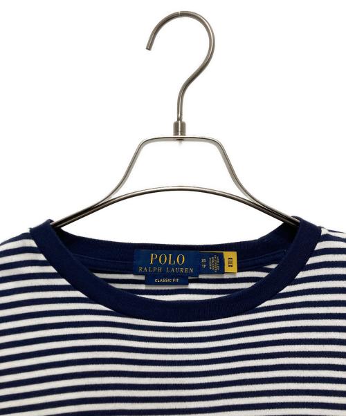 POLO RALPH LAUREN（ポロ・ラルフローレン）POLO RALPH LAUREN (ポロ・ラルフローレン) ボーダーカットソー ホワイト×ネイビー サイズ:XSの古着・服飾アイテム
