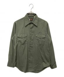 LEE（リー）の古着「70sワークシャツ」｜グリーン