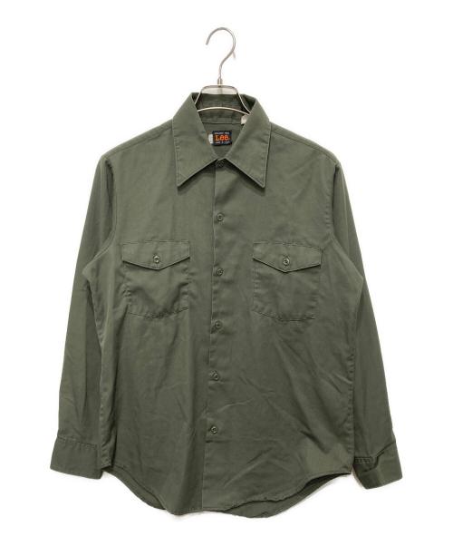 LEE（リー）LEE (リー) 70sワークシャツ グリーン サイズ:SIZE 15 1/2の古着・服飾アイテム