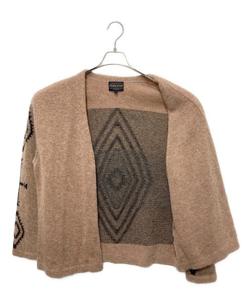 PENDLETON（ペンドルトン）PENDLETON (ペンドルトン) JOURNAL STANDARD (ジャーナルスタンダード) 別注ネイティブ柄カーディガン ベージュ サイズ:Sの古着・服飾アイテム