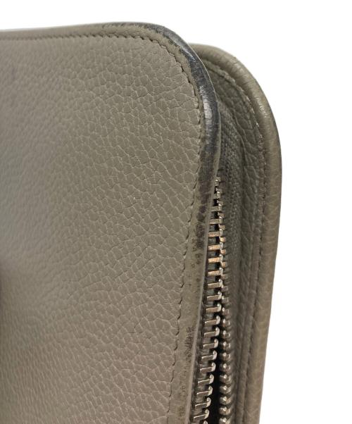 Saint Laurent Paris（サンローランパリ）Saint Laurent Paris (サンローランパリ) ラウンドファスナー長財布 グレーの古着・服飾アイテム