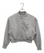 LACOSTEラコステ）の古着「裏パイルスウェット MA-1ブルゾン」｜グレー