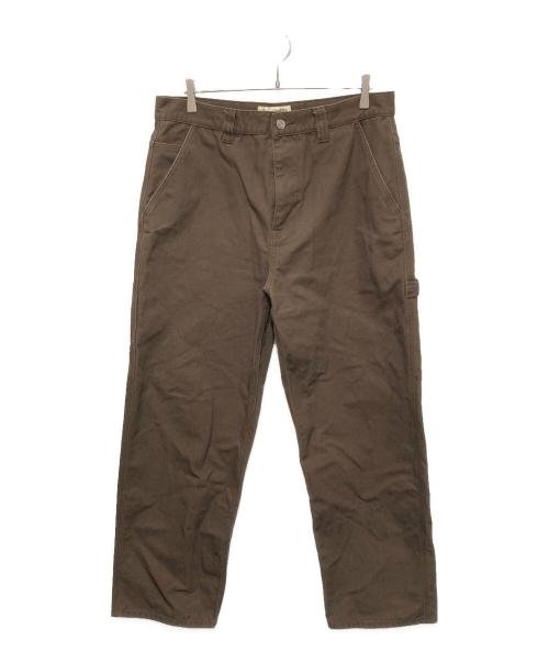 stussy（ステューシー）stussy (ステューシー) CARPENTER PANT CANVAS ブラウン サイズ:34の古着・服飾アイテム