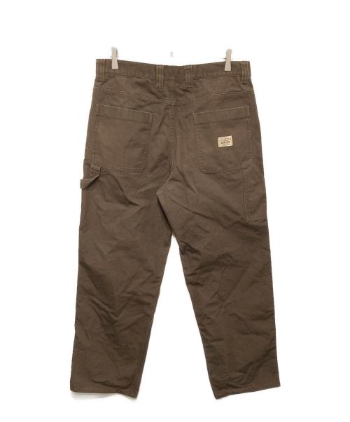 stussy（ステューシー）stussy (ステューシー) CARPENTER PANT CANVAS ブラウン サイズ:34の古着・服飾アイテム