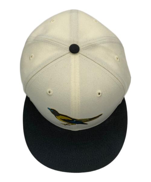 New Era（ニューエラ）New Era (ニューエラ) 90sベースボールキャップ ホワイト×グレー サイズ:60.6㎝の古着・服飾アイテム