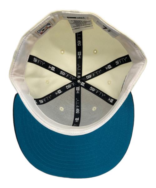 New Era（ニューエラ）New Era (ニューエラ) 90sベースボールキャップ ホワイト×グレー サイズ:60.6㎝の古着・服飾アイテム