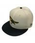 New Era（ニューエラ）の古着「90sベースボールキャップ」｜ホワイト×グレー
