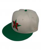 New Era×Cooperstownニューエラ×クーパーズタウン）の古着「キャップ」｜ホワイト×グリーン