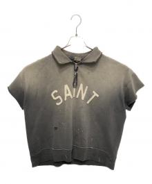 SAINT MICHAEL（セントマイケル）の古着「SAINT HALF ZIP SWEAT」｜グレー