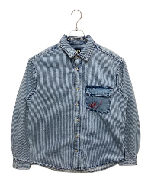 GAP（ギャップ）GAP (ギャップ) SEAN WOTHERSPOON (ショーン・ワザーズプーン) リラックスフィット レールロード デニムシャツ インディゴ×ホワイト サイズ:Mの古着・服飾アイテム