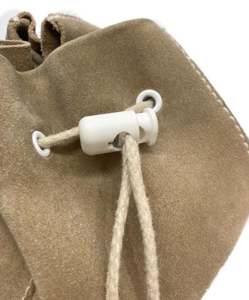 HENDER SCHEME（エンダースキーマ）Hender Scheme (エンダースキーマ) スウェード巾着バッグ ベージュの古着・服飾アイテム