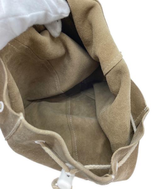 HENDER SCHEME（エンダースキーマ）Hender Scheme (エンダースキーマ) スウェード巾着バッグ ベージュの古着・服飾アイテム