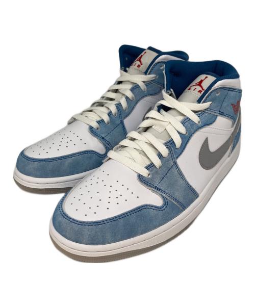 NIKE（ナイキ）NIKE (ナイキ) エアジョーダン1ミッドSE ホワイト×ブルー サイズ:US9.5の古着・服飾アイテム