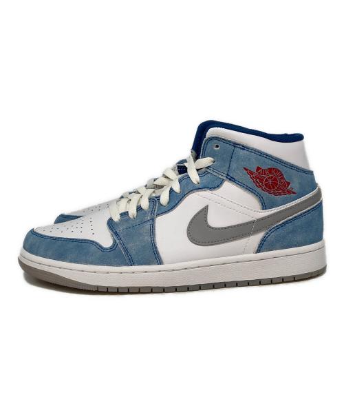 NIKE（ナイキ）NIKE (ナイキ) エアジョーダン1ミッドSE ホワイト×ブルー サイズ:US9.5の古着・服飾アイテム