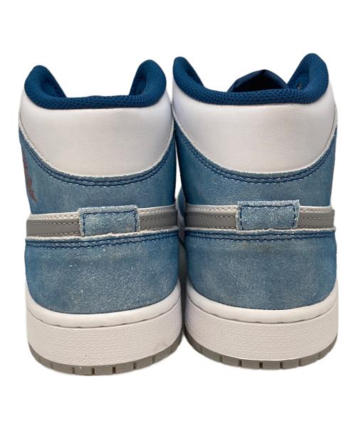 NIKE（ナイキ）NIKE (ナイキ) エアジョーダン1ミッドSE ホワイト×ブルー サイズ:US9.5の古着・服飾アイテム