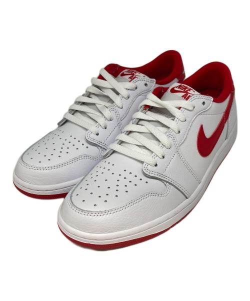 NIKE（ナイキ）NIKE (ナイキ) エアジョーダン1レトロローOG ホワイト×レッド サイズ:US9の古着・服飾アイテム