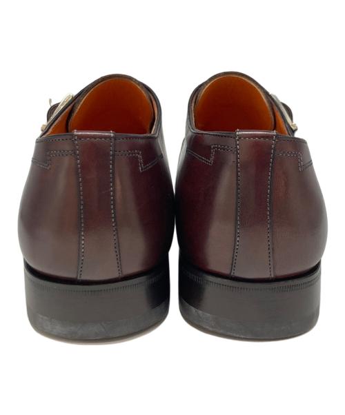 Santoni（サントーニ）Santoni (サントーニ) Uチップシングルモンクストラップシューズ ブラウン サイズ:5 1/2の古着・服飾アイテム