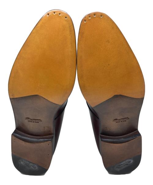 Santoni（サントーニ）Santoni (サントーニ) Uチップシングルモンクストラップシューズ ブラウン サイズ:5 1/2の古着・服飾アイテム