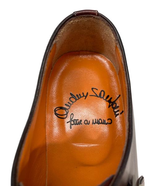 Santoni（サントーニ）Santoni (サントーニ) Uチップシングルモンクストラップシューズ ブラウン サイズ:5 1/2の古着・服飾アイテム