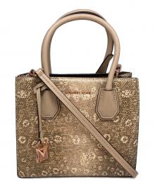 MICHAEL KORS（マイケルコース）の古着「型押し2WAYバッグ」｜ベージュ