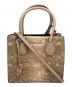 MICHAEL KORS（マイケル・コース）の古着「型押し2WAYバッグ」｜ベージュ