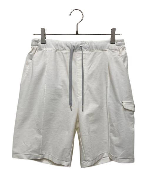 DESIGNWORKS（デザインワークス）DESIGNWORKS (デザインワークス) ミリタリーピンタックショーツ ホワイト サイズ:46の古着・服飾アイテム
