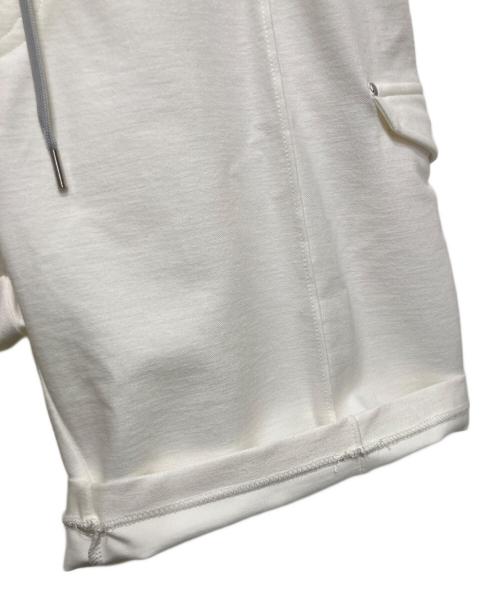 DESIGNWORKS（デザインワークス）DESIGNWORKS (デザインワークス) ミリタリーピンタックショーツ ホワイト サイズ:46の古着・服飾アイテム