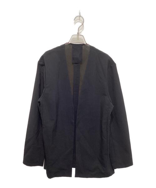 Adam et Rope（アダム エ ロペ）Adam et Rope (アダム エ ロペ) ノーカラージャケット×イージースラックス セットアップ ブラック サイズ:Ⅼの古着・服飾アイテム