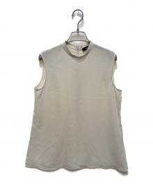 theory（セオリー）の古着「Satin Crepe Stand Collar Top」｜アイボリー