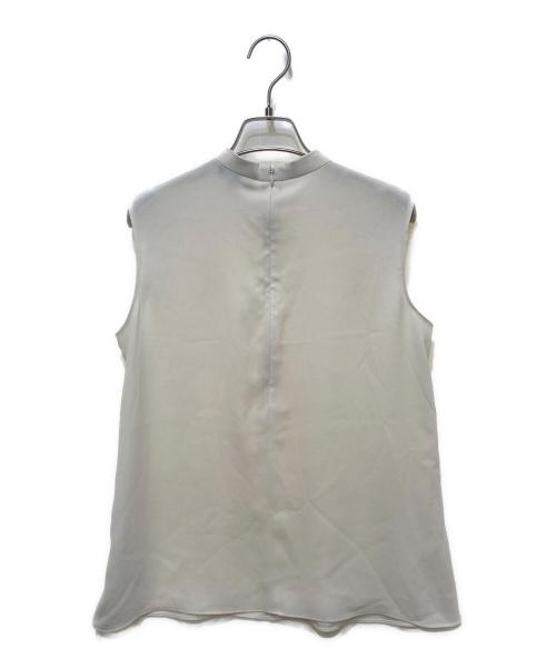 theory（セオリー）theory (セオリー) Satin Crepe Stand Collar Top アイボリー サイズ:SIZE Pの古着・服飾アイテム