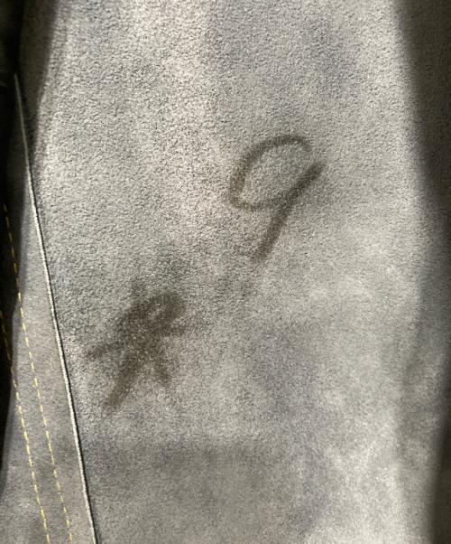 Buckboard（バックボード）Buckboard (バックボード) スウェードレザージャケット ブルー サイズ:48の古着・服飾アイテム