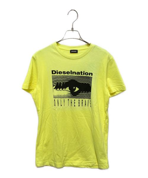 DIESEL（ディーゼル）DIESEL (ディーゼル) プリントTシャツ イエロー サイズ:Sの古着・服飾アイテム