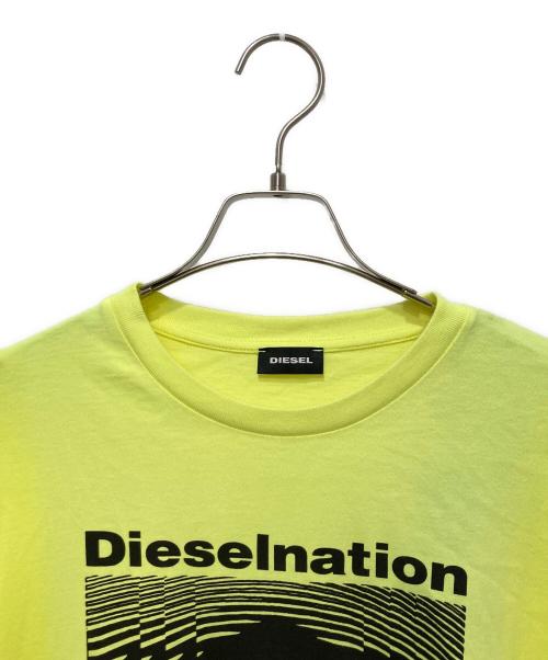 DIESEL（ディーゼル）DIESEL (ディーゼル) プリントTシャツ イエロー サイズ:Sの古着・服飾アイテム