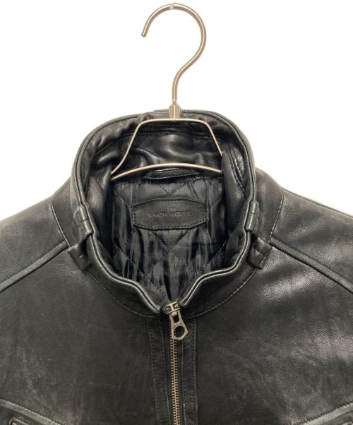 JACKROSE（ジャックローズ）JACKROSE (ジャックローズ) ラムレザージャケット ブラック サイズ:5の古着・服飾アイテム