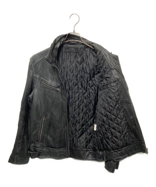 JACKROSE（ジャックローズ）JACKROSE (ジャックローズ) ラムレザージャケット ブラック サイズ:5の古着・服飾アイテム