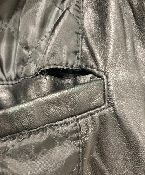 JACKROSE（ジャックローズ）JACKROSE (ジャックローズ) ラムレザージャケット ブラック サイズ:5の古着・服飾アイテム