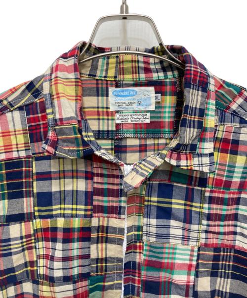 WORKERS（ワーカーズ）WORKERS (ワーカーズ) Swing Top Patchwork Madras マルチカラー サイズ:XLの古着・服飾アイテム