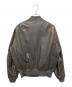 Schott (ショット) 別注MA-1レザージャケット グレー サイズ:L：40000円