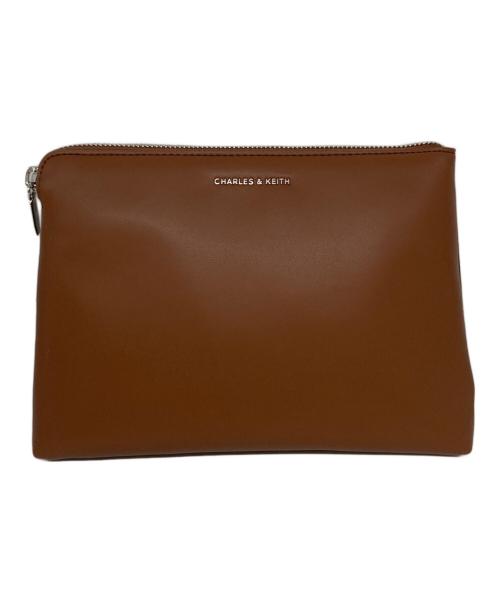 CHARLES & KEITH（チャールズアンドキース）CHARLES & KEITH (チャールズアンドキース) シャナイア ダブルハンドルスラウチーバッグ ブラウンの古着・服飾アイテム