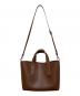 CHARLES & KEITH (チャールズアンドキース) シャナイア ダブルハンドルスラウチーバッグ ブラウン：7000円