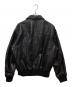 ZARA (ザラ) A-2レザーフライトジャケット ブラック サイズ:M：15000円