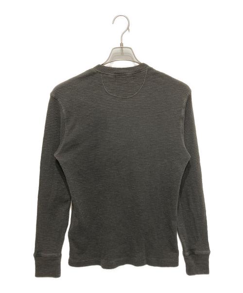 RRL（ダブルアールエル）RRL (ダブルアールエル) ワッフル ヘンリーネックカットソー グレー サイズ:Ⅿの古着・服飾アイテム