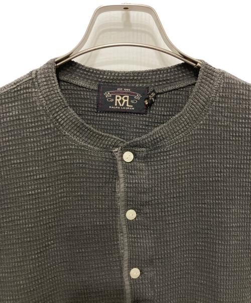RRL（ダブルアールエル）RRL (ダブルアールエル) ワッフル ヘンリーネックカットソー グレー サイズ:Ⅿの古着・服飾アイテム