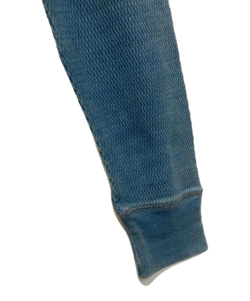 RRL（ダブルアールエル）RRL (ダブルアールエル) ヘンリーネックカットソー ブルー サイズ:Mの古着・服飾アイテム
