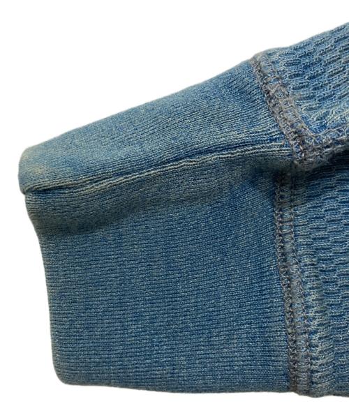 RRL（ダブルアールエル）RRL (ダブルアールエル) ヘンリーネックカットソー ブルー サイズ:Mの古着・服飾アイテム