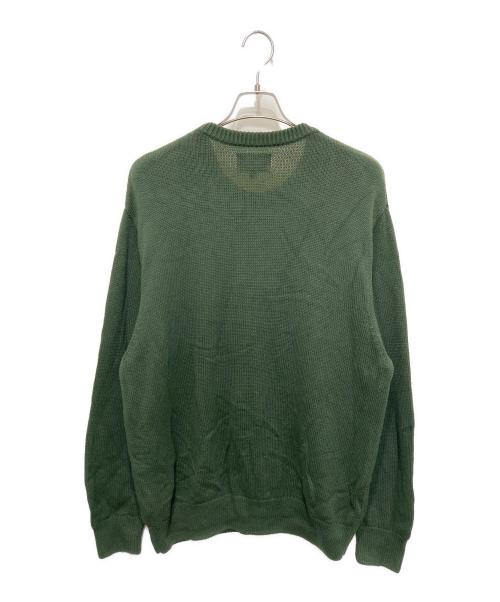 stussy（ステューシー）stussy (ステューシー) CURLY S SWEATER グリーン サイズ:XLの古着・服飾アイテム
