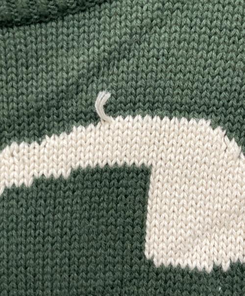 stussy（ステューシー）stussy (ステューシー) CURLY S SWEATER グリーン サイズ:XLの古着・服飾アイテム