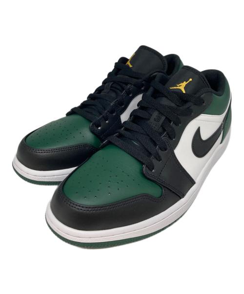 NIKE（ナイキ）NIKE (ナイキ) エアジョーダン1 ロー ホワイト×ブラック×グリーン サイズ:US9.5の古着・服飾アイテム