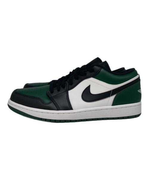 NIKE（ナイキ）NIKE (ナイキ) エアジョーダン1 ロー ホワイト×ブラック×グリーン サイズ:US9.5の古着・服飾アイテム